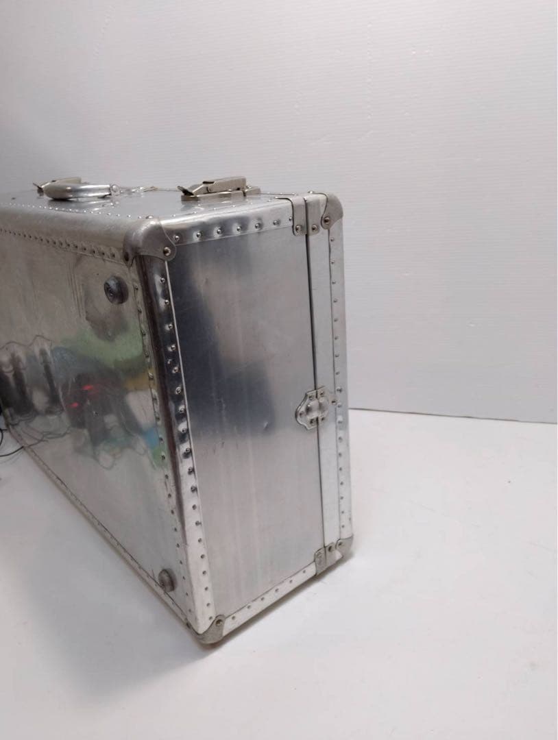 【希少】ヴィンテージ アルミトランク スーツケース インダストリアル 昭和レトロ