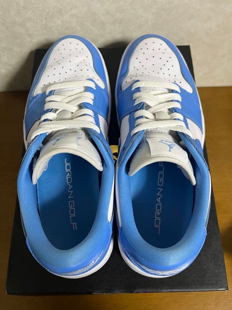 【美品】NIKE AIR JORDAN 1 LOW G ホワイト/ブルー