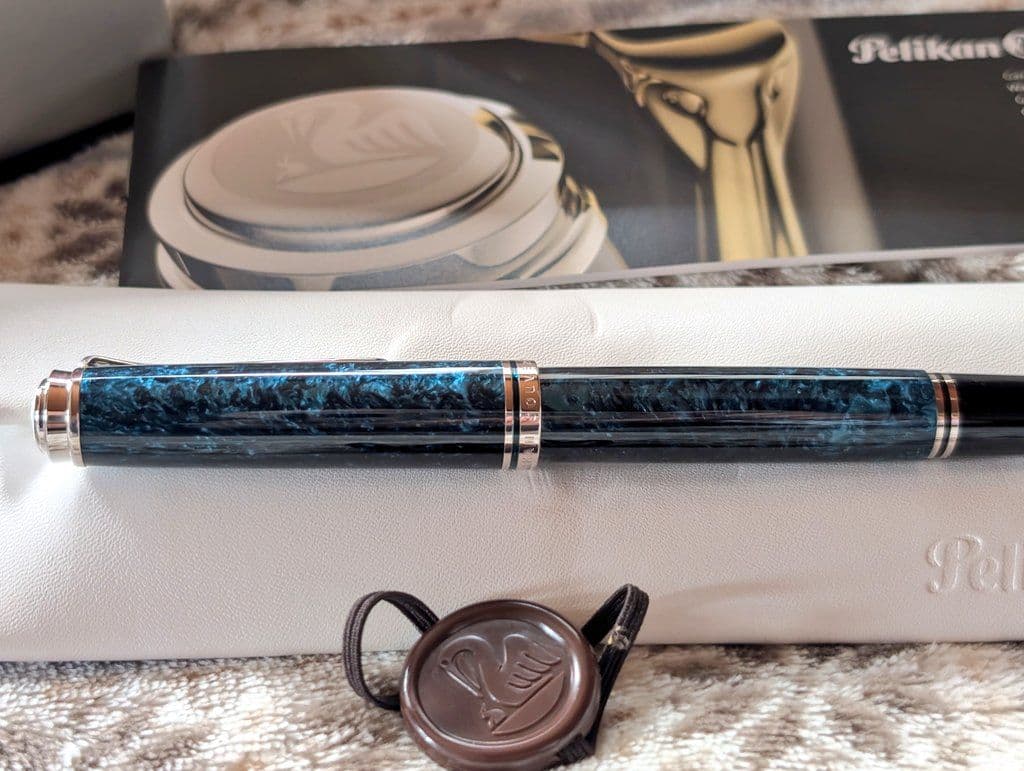 【超希少品】ペリカン　スーベレーン　M８０５　EF　オーシャンスワール