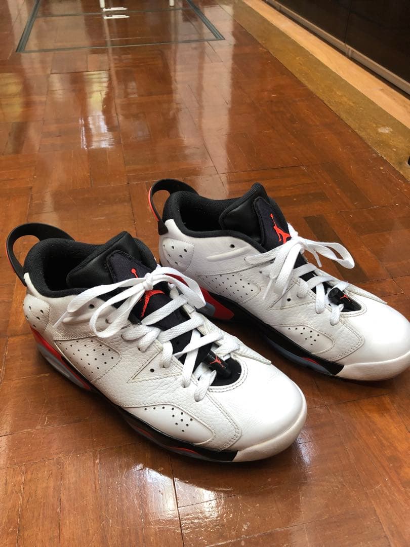 エアジョーダンゴルフ6 RetroLow White Infrerd26.5cm