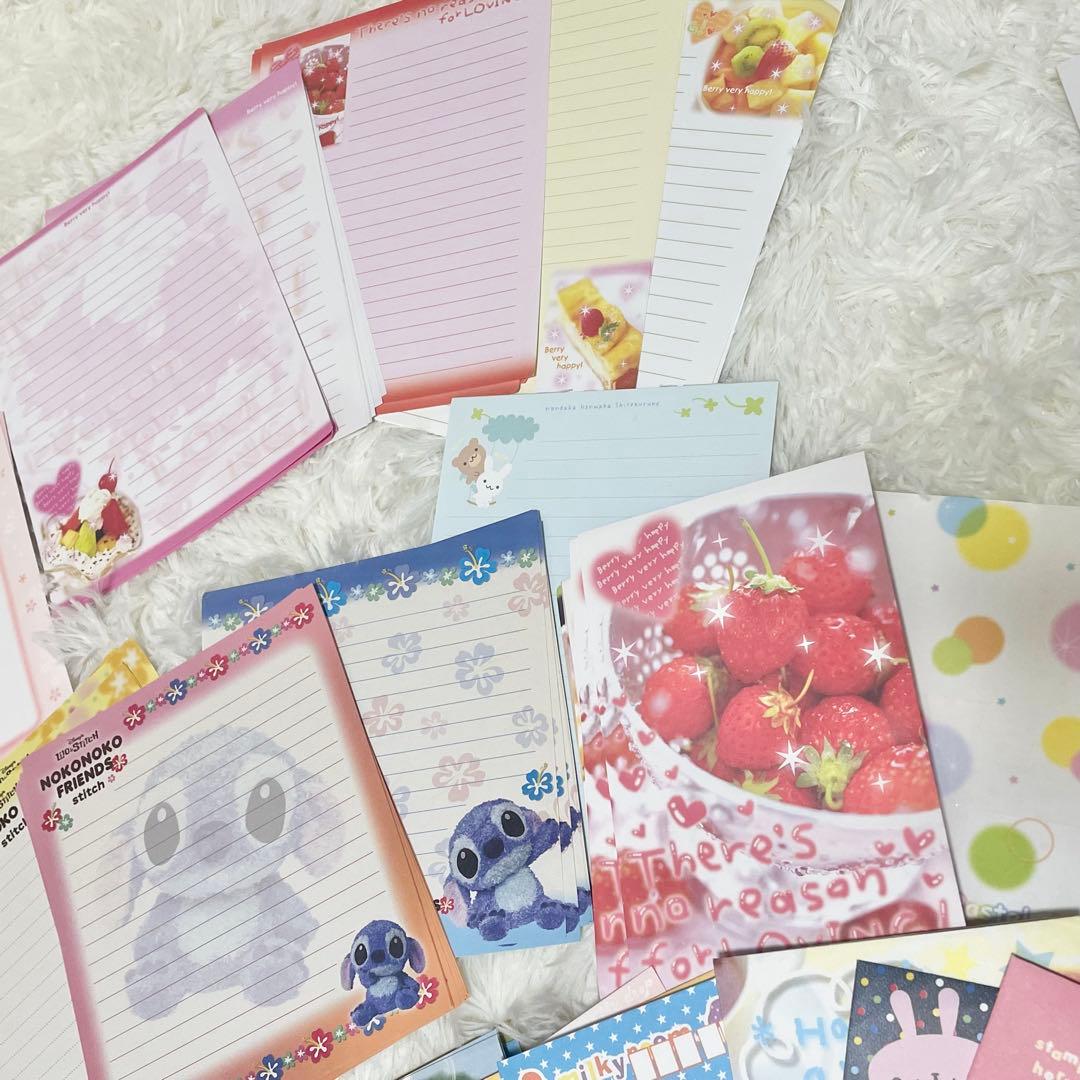 【希少】平成レトロ 当時物100% キャラクター便箋 封筒 大量まとめ売り