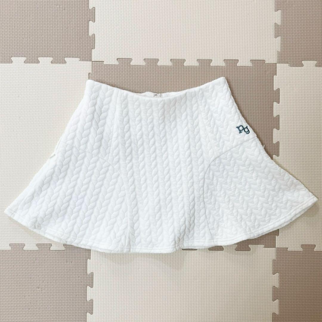 パーリーゲイツPEARLY GATES キルティングスカート　サイズ０　秋冬