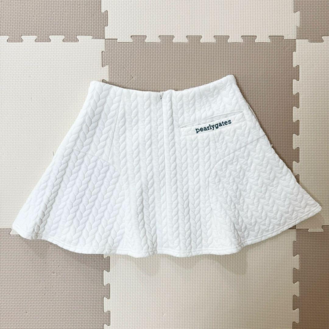 パーリーゲイツPEARLY GATES キルティングスカート　サイズ０　秋冬