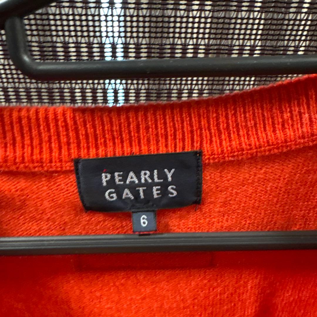 PEARLY GATES オレンジ（赤） カシミヤ入り　セーター