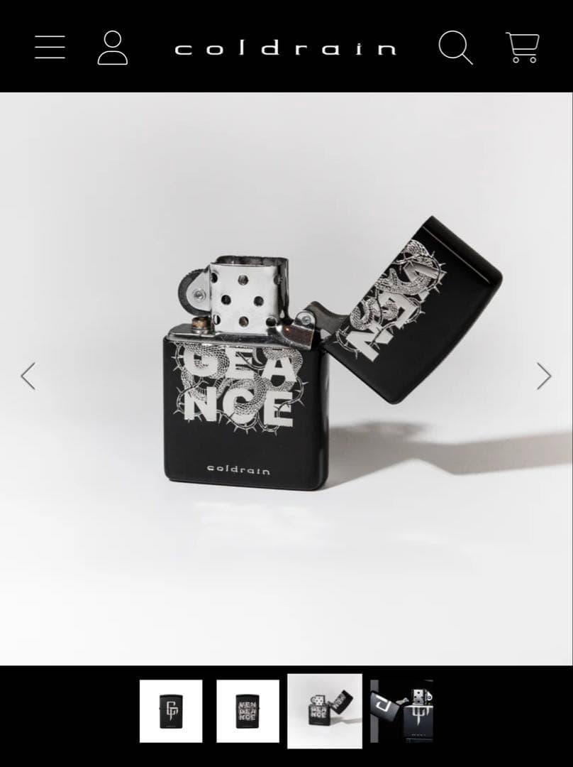coldrain VENGEANCE Zippo 新品未使用