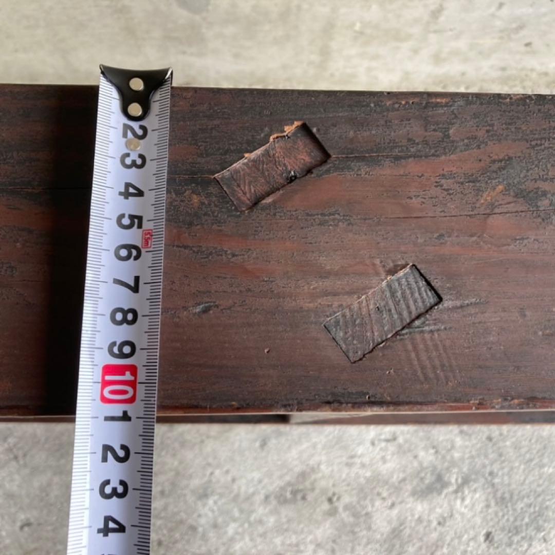 古い味のある梯子 はしご 階段 大型 棚 台 ラック 5段 木製 古民家 レトロ