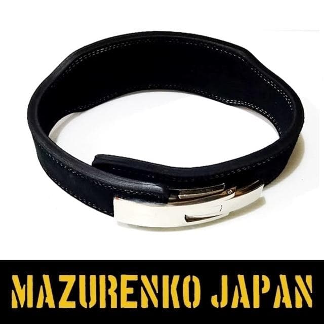 (S)10mm本牛革OEMレバーアクショントレーニングベルト(ボディビルタイプ)