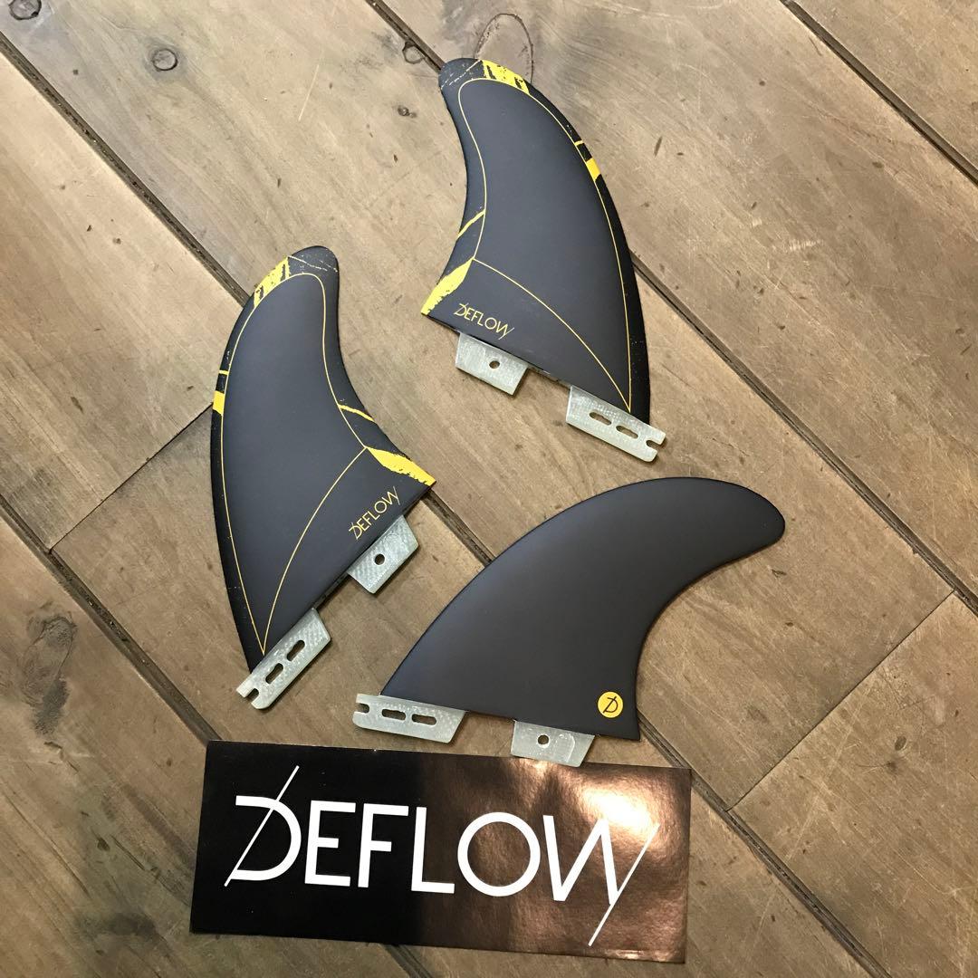 DEFLOW サーフボードフィン 3枚セット
