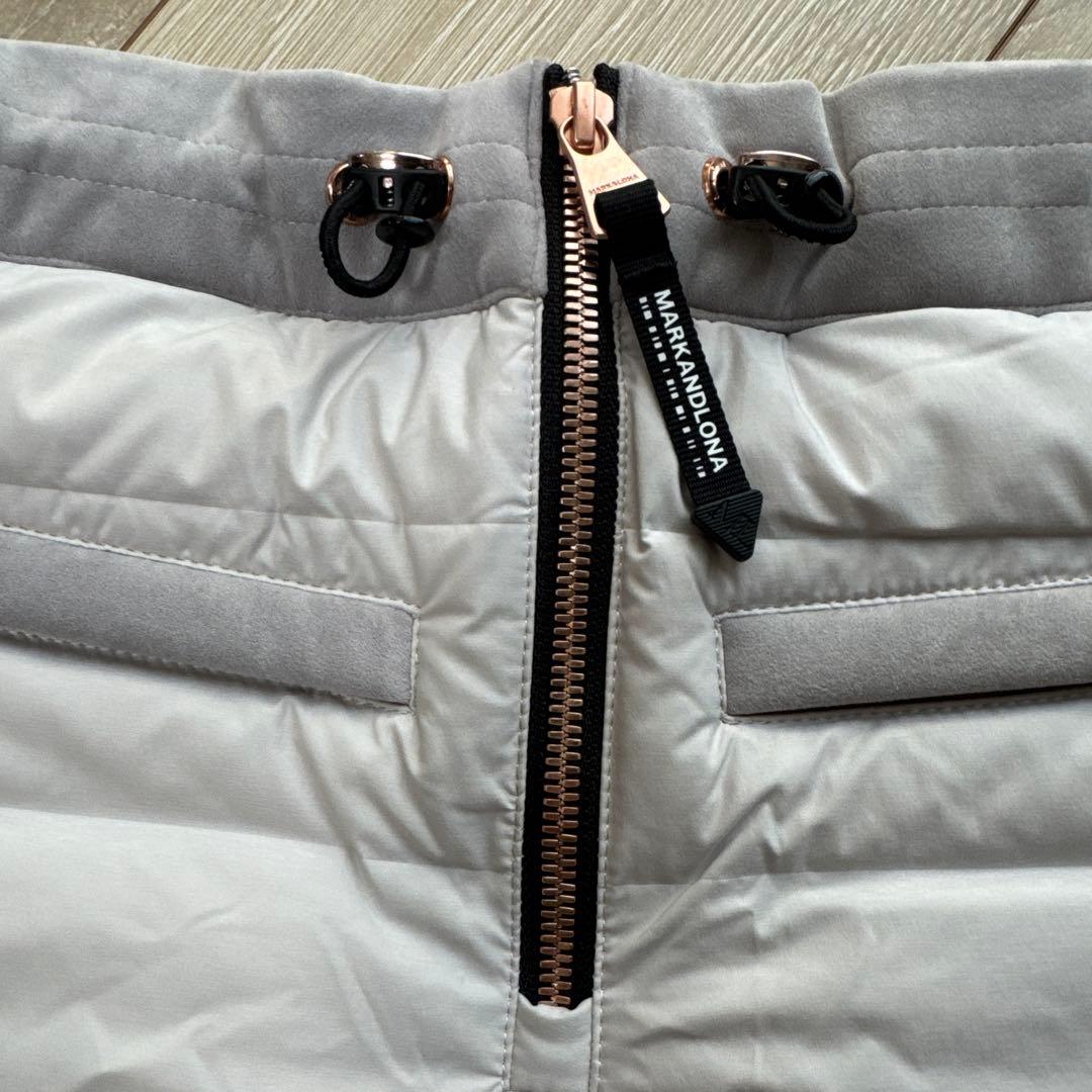 （試着のみ）MARK&LONA マークアンドロナダウンスカート グレー38(M)