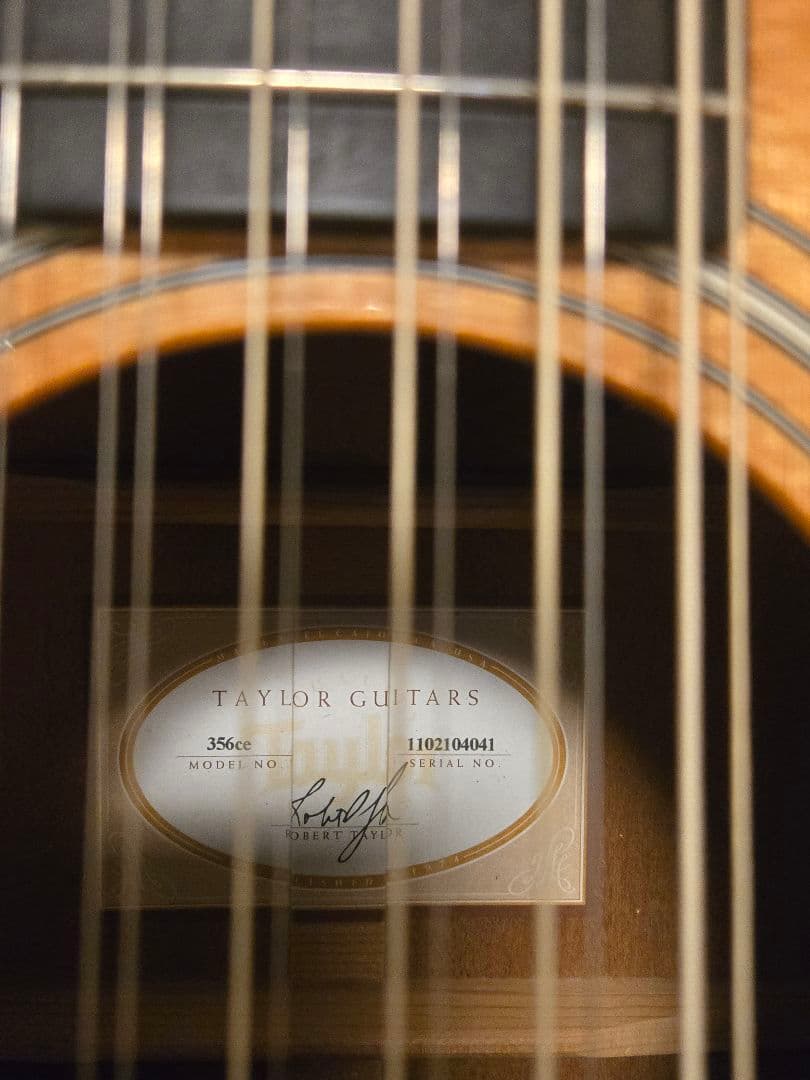 当時の定価３0万円以上　激レア　Taylor 12弦ギター　356ce