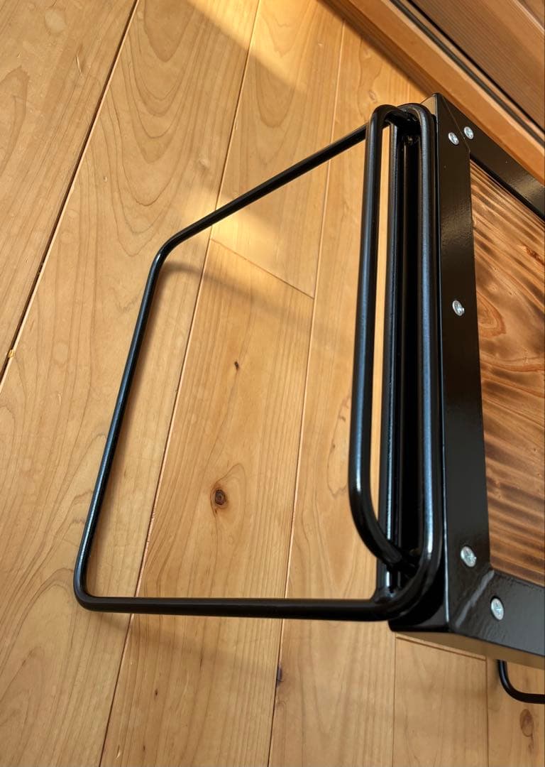 アイアンテーブル　アウトドア　キャンプ　天然木　BBQ ハンドメイド