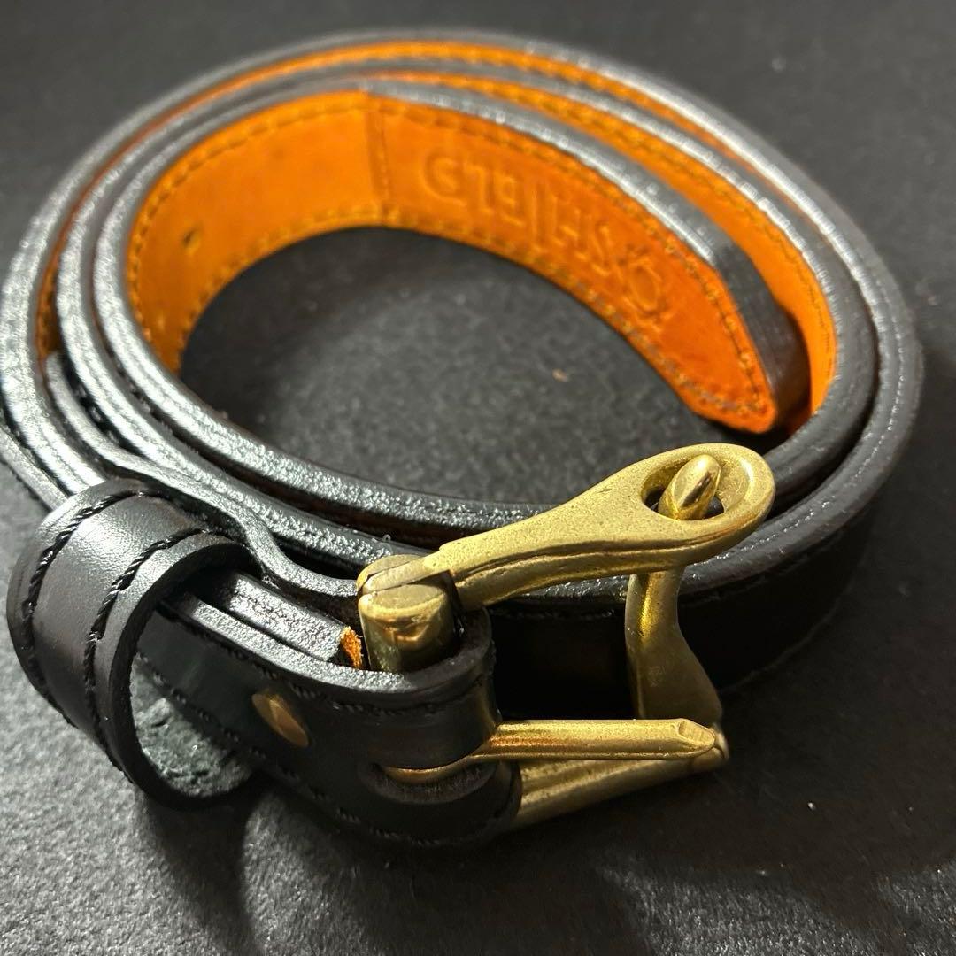 田村装備開発　QDLB《Quick draw leather belt》、黒