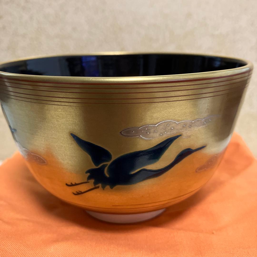 茶道具 抹茶茶碗 松香作 共箱 共布