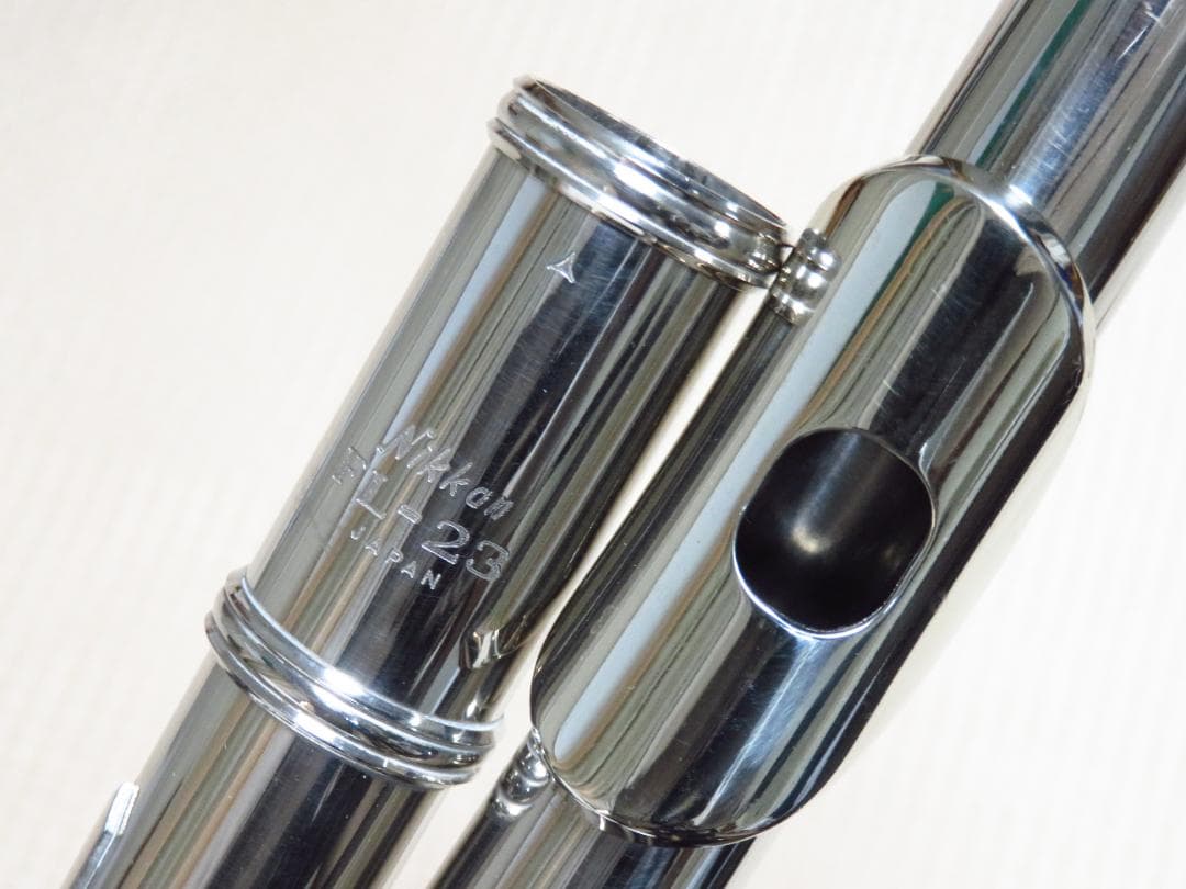 全タンポ＆ヘッド・コルク交換済　フルート　Nikkan　Eメカ付き