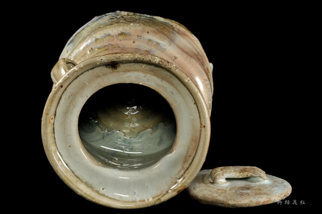 十三代 坂田泥華 萩耳付灰被 水指 淡々斎書付 共箱 茶道具 天耳庵 最上位作品