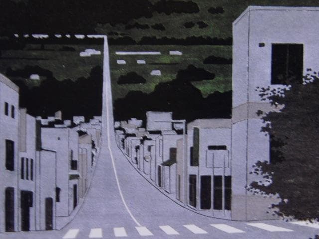 大本靖、【マッカリの山】、希少な画集より、新品高級額・額装付