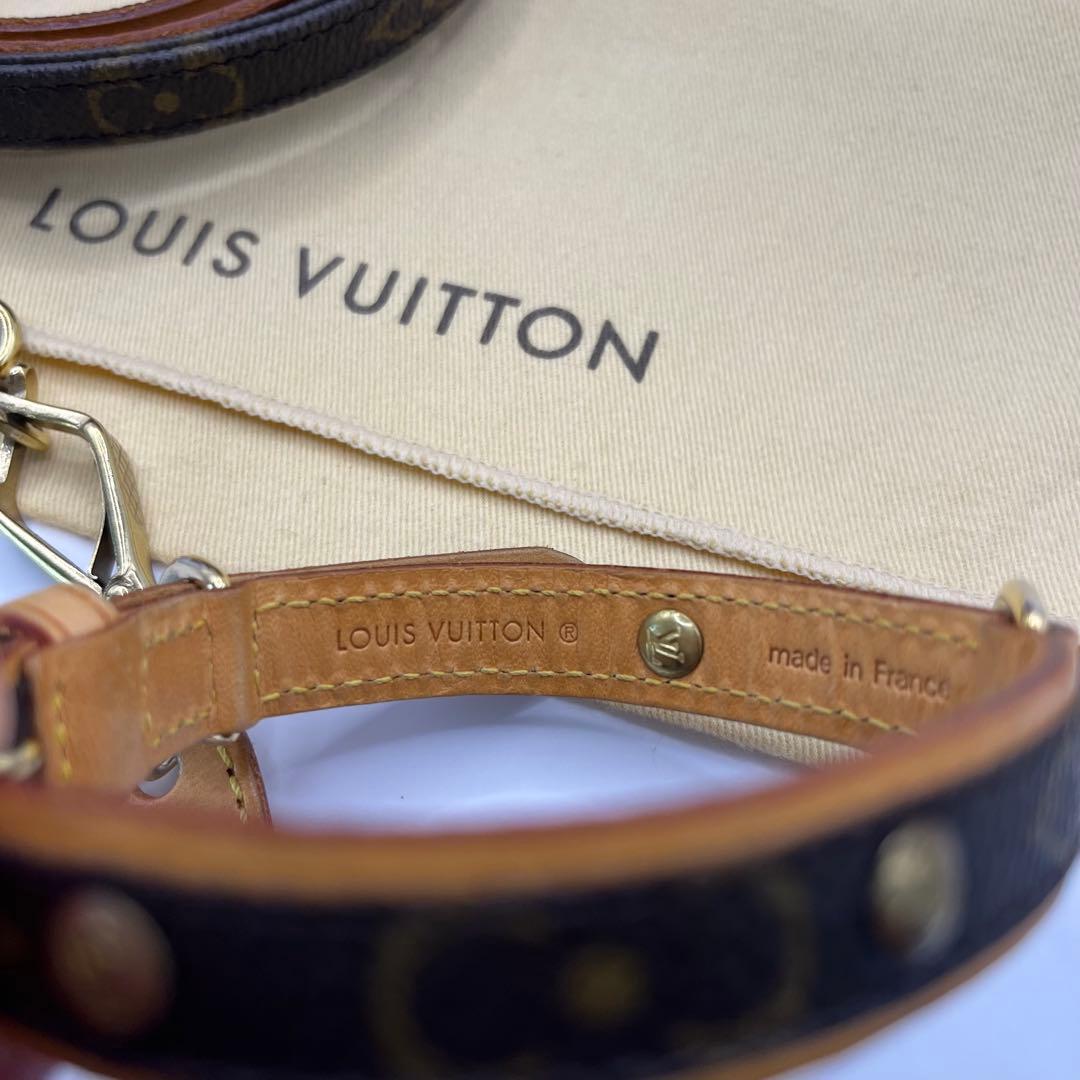 LOUIS VUITTON リード　首輪　セット　ルイヴィトン 中古　モノグラム