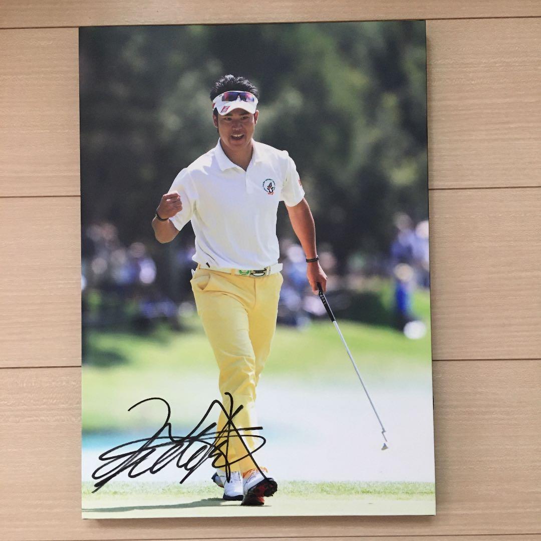 松山英樹　写真パネル　サイン入り