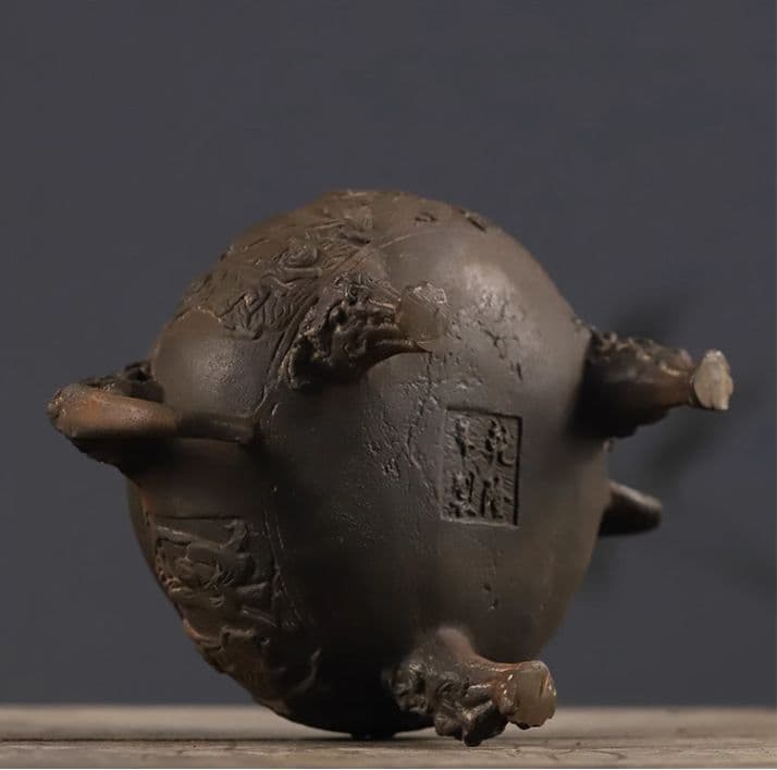 鉄器 十八羅漢香炉 祠に 奉ります 鉄香炉 工芸品美術品 置物