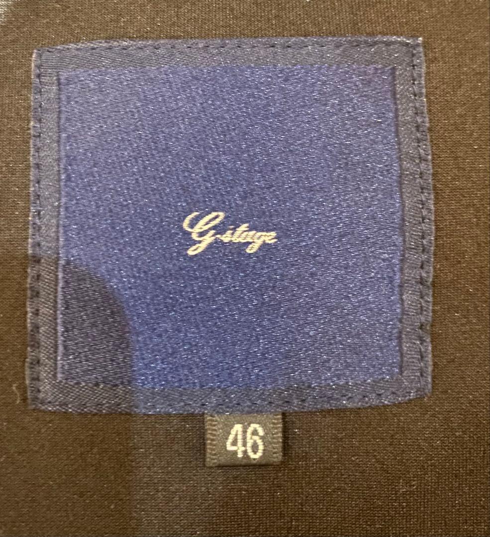 美品g-stage ダウンパンツ　暖パンツ ブラック/グレー　46