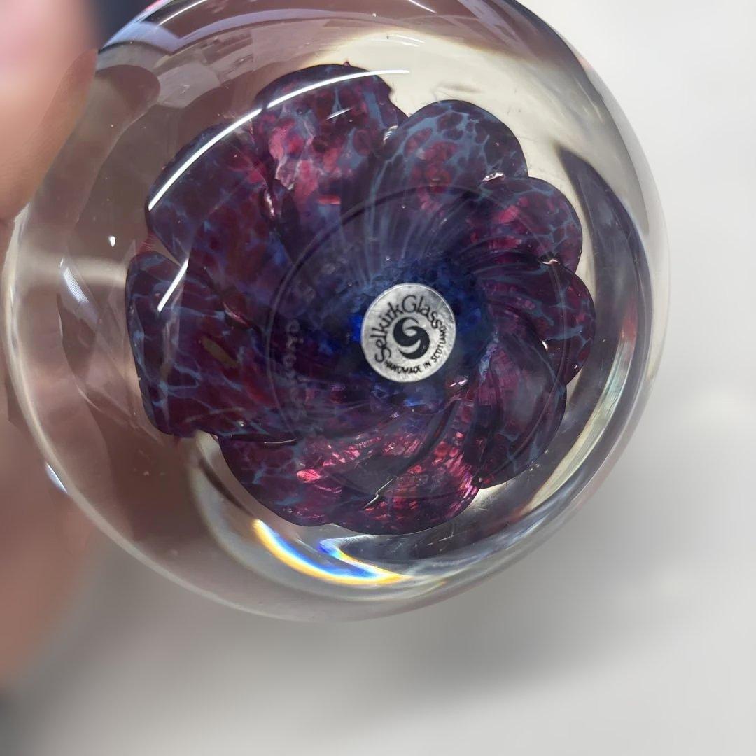 N10288 セルカーク ガラス アイスミスト ペーパーウェイト