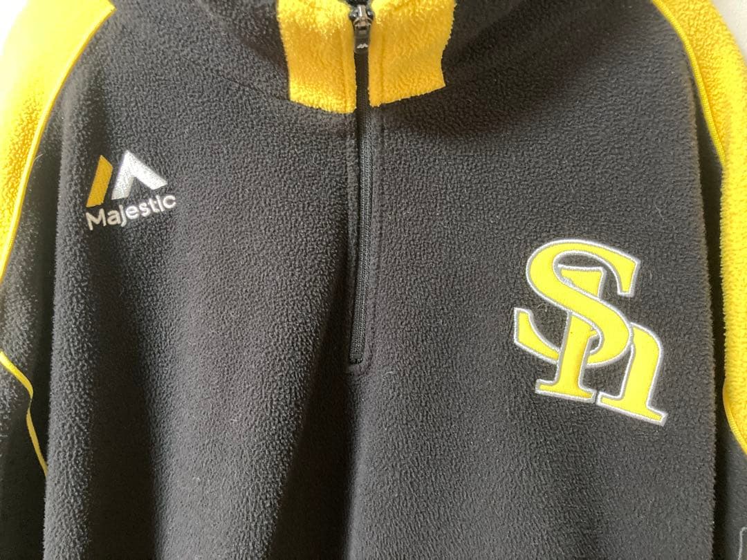 【実使用】マジェスティック フリース 福岡ソフトバンクホークス XL 56