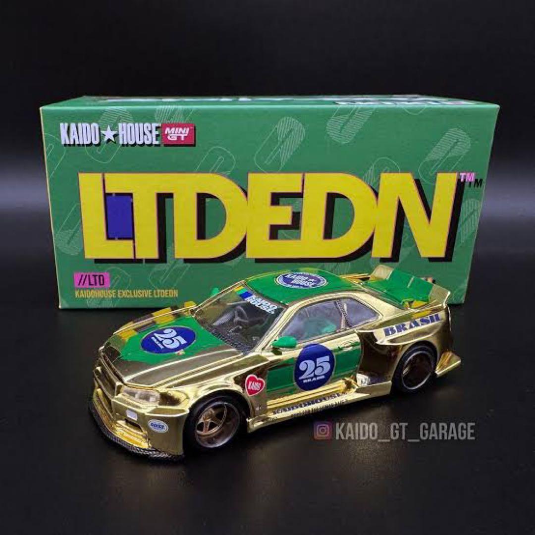 ミニカー KAIDO HOUSE GT-R R34 LTDEDN BRAZIL