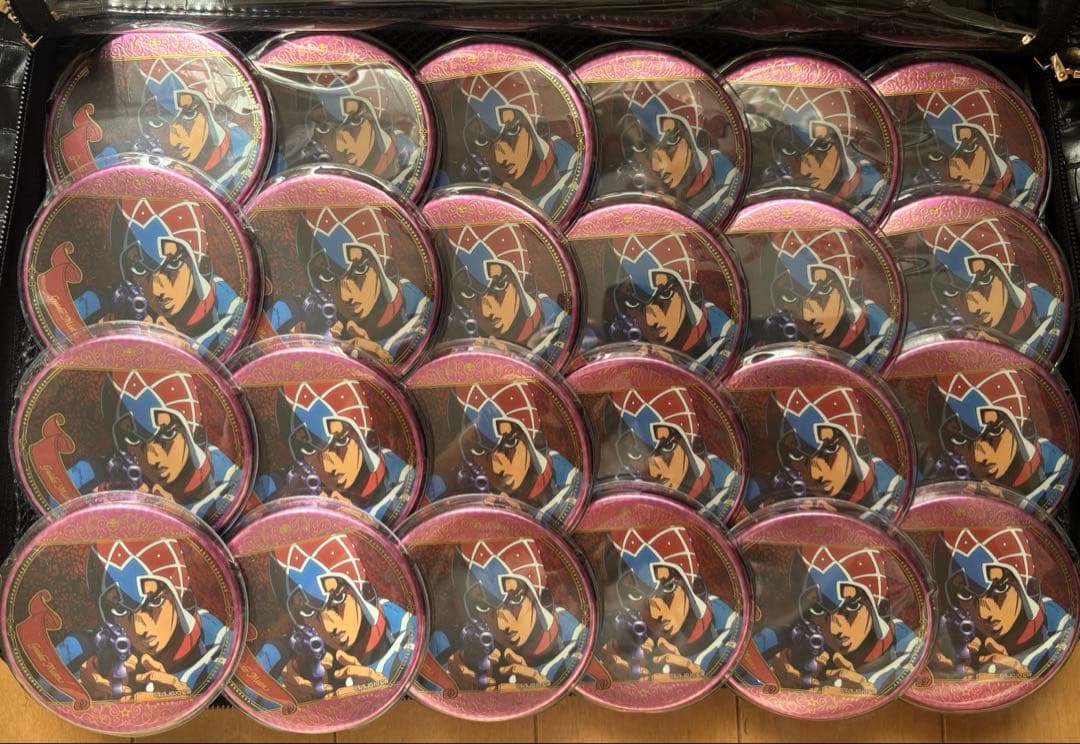 ジョジョの奇妙な冒険　アニメ10周年記念展　75mm 缶バッジ　ミスタ　24点