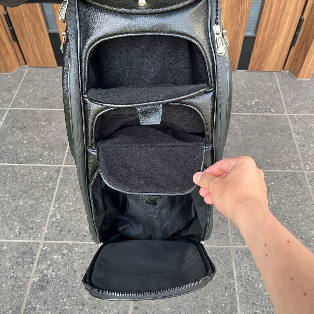 HONMA キャディバッグ ブラック/レッド