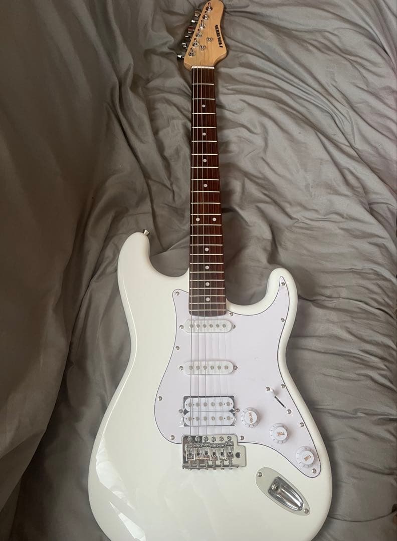 エレキギター ローズホワイト PLAYTECH プレイテック