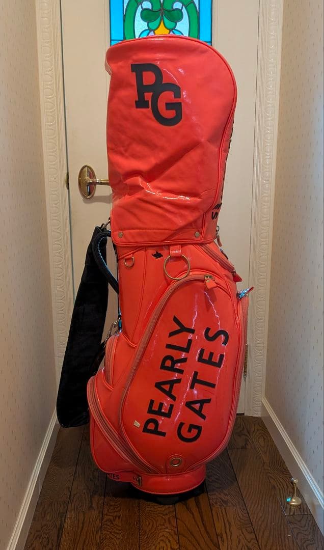 yuki PEARLY GATES キャディバッグ オレンジ 使用品