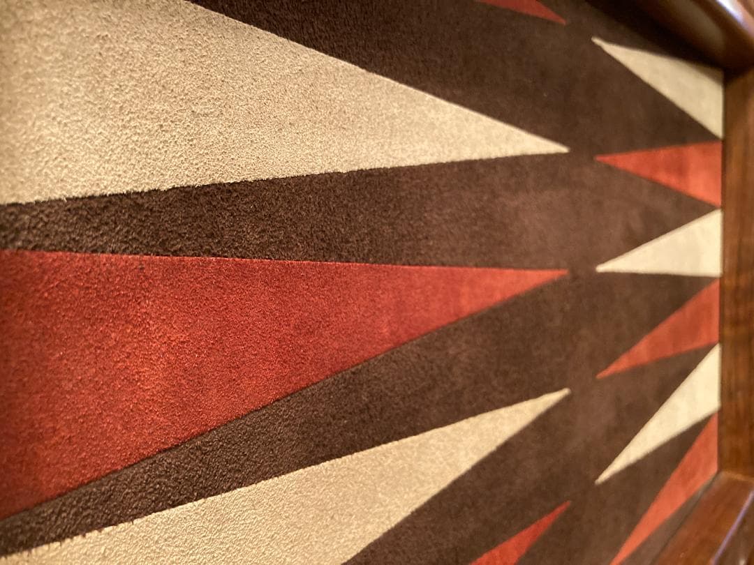 アンティーク☆バッグギャモン／テーブルトップボード／マホガニー無垢・ヌバック