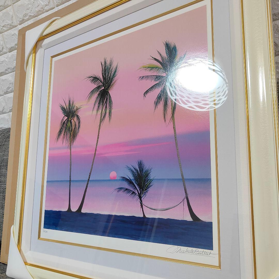 新品 ミッシェル・バテュ 【浜辺の黄昏】作品証明書付き 100部限定