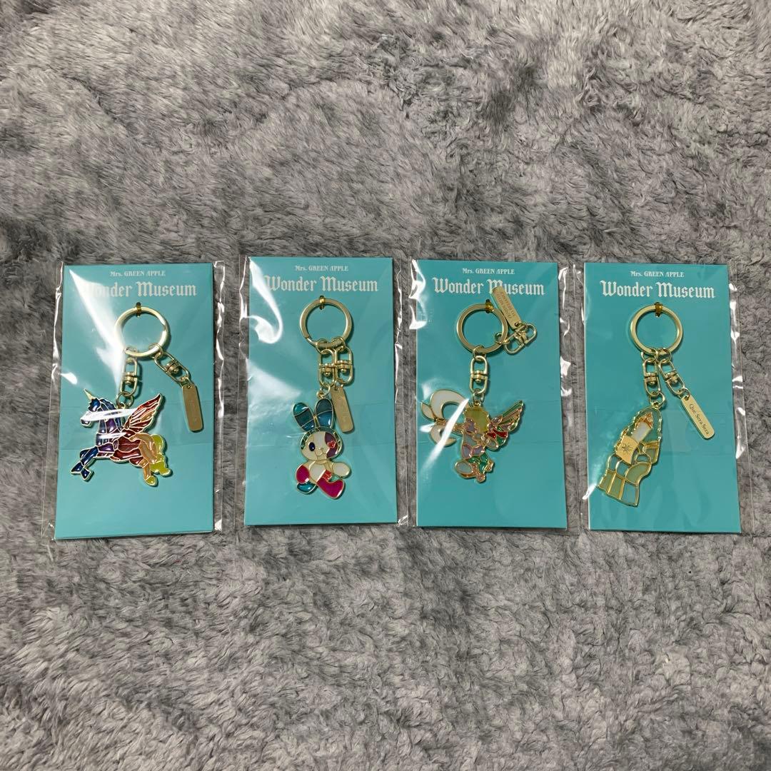 【新品】ミセスWonder Museumステンドグラスキーホルダー全4種セット