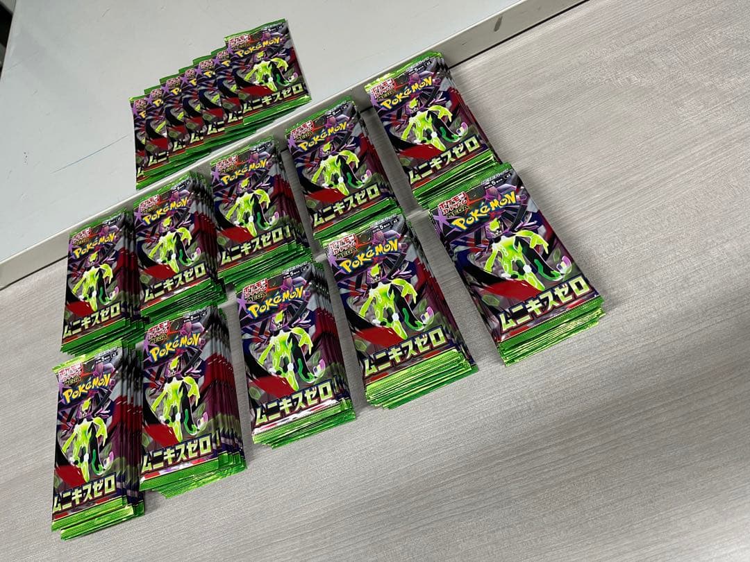 ポケモンカード バラパック 107パック　ムニキスゼロ　サーチ済み　空箱3個付き