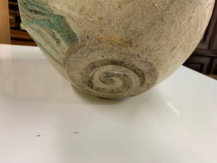 つくばい　ガーデニング　庭　オブジェ　メダカ　金魚　殿白窯　民芸陶器　手作り