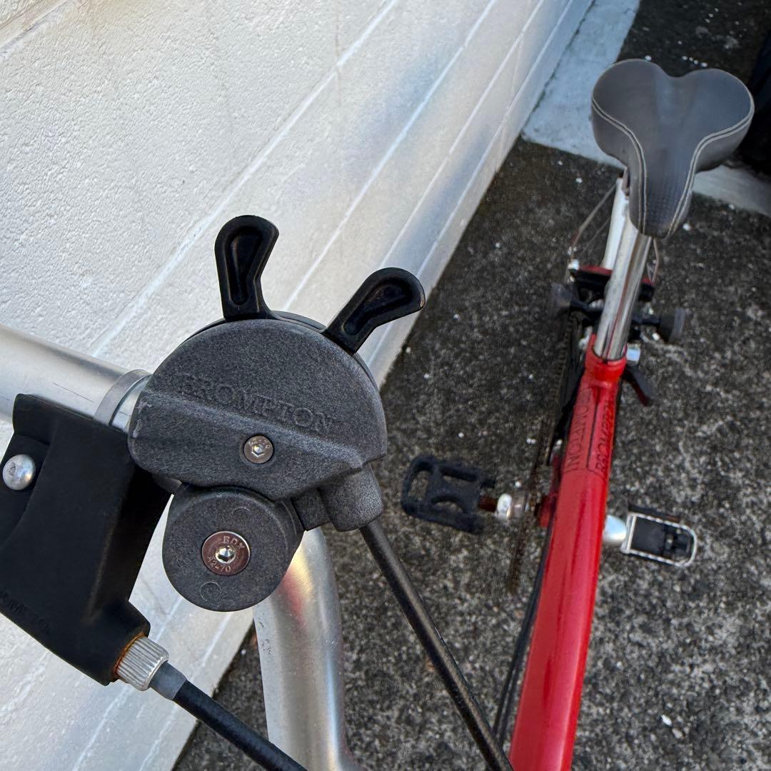 ブロンプトン　自転車本体　赤　折りたたみ自転車　チューブ新品　エアポンプ付き