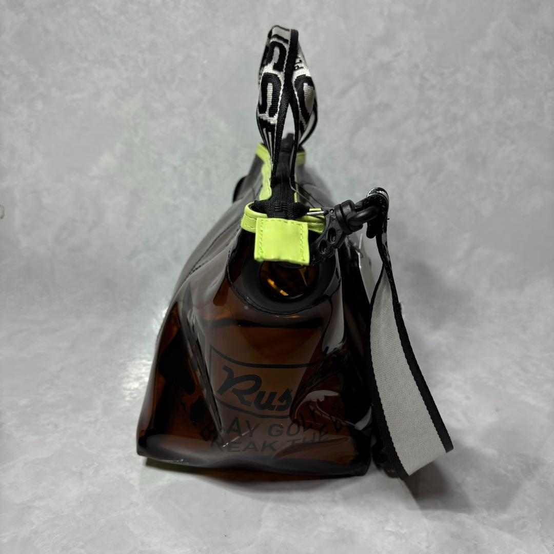 新品 ラッセルノ ゴルフ CLEAR CART BAG ラウンドバッグ ブラウン