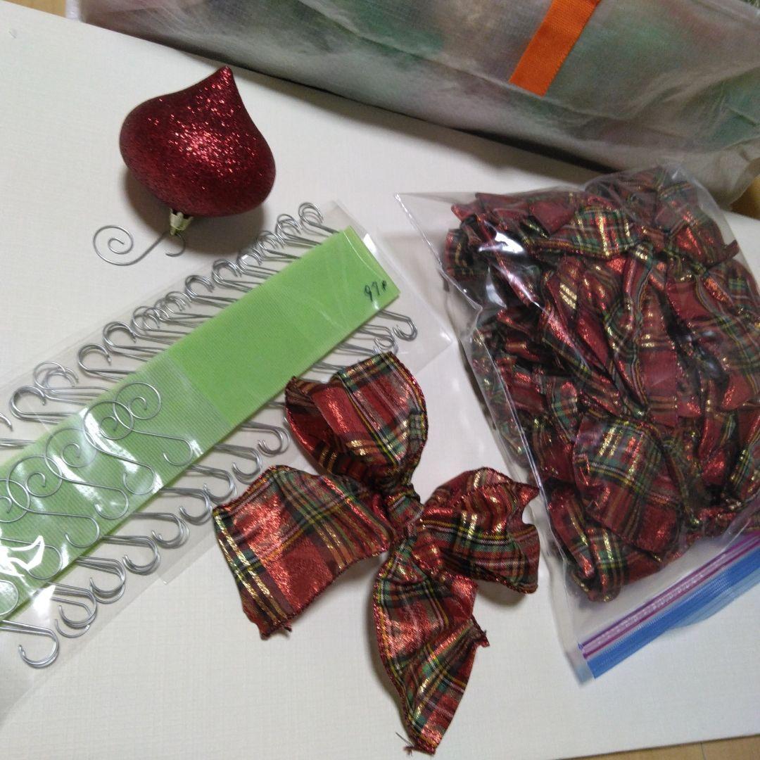 Xmas オーナメントセット☆ボール·リボン·ライト·店舗ディスプレイ