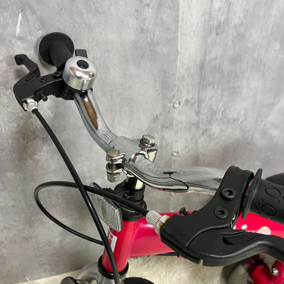 【極美品】へんしんバイク 12インチ ピンク スタンド付