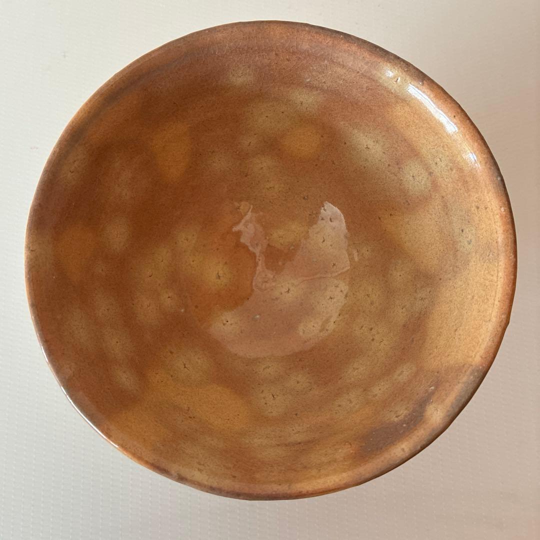 陶器 茶碗 田原陶兵衛 萩焼深川窯 茶道具 共箱 共布　骨董品【美品】