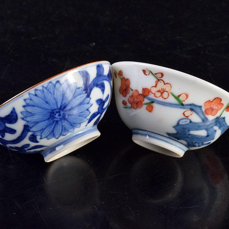 五名工　清水六兵衛　永楽善五郎　平安三浦竹泉　寄せ盃　五客　共箱　M　R7801