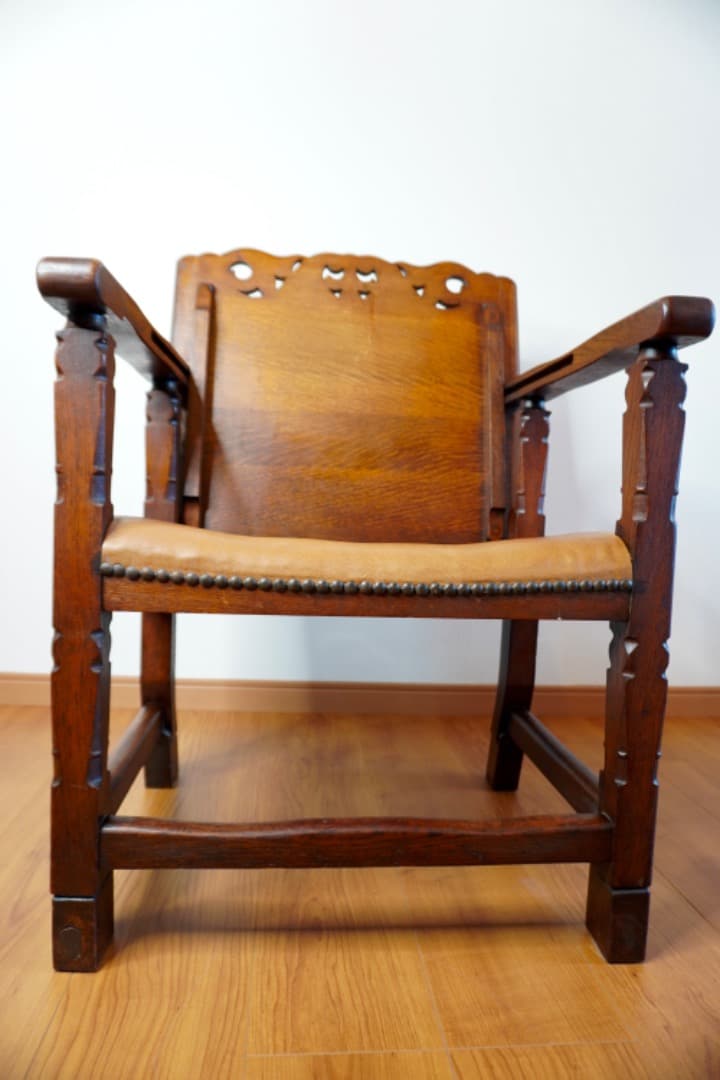 イギリス アンティーク モンクスチェア 2way チェア＆テーブル