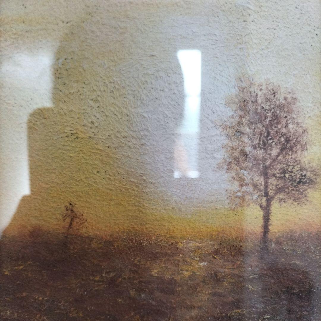 藤田高明　日に向う　2015　ミクストメディア　油彩画　心象風景　額縁付き