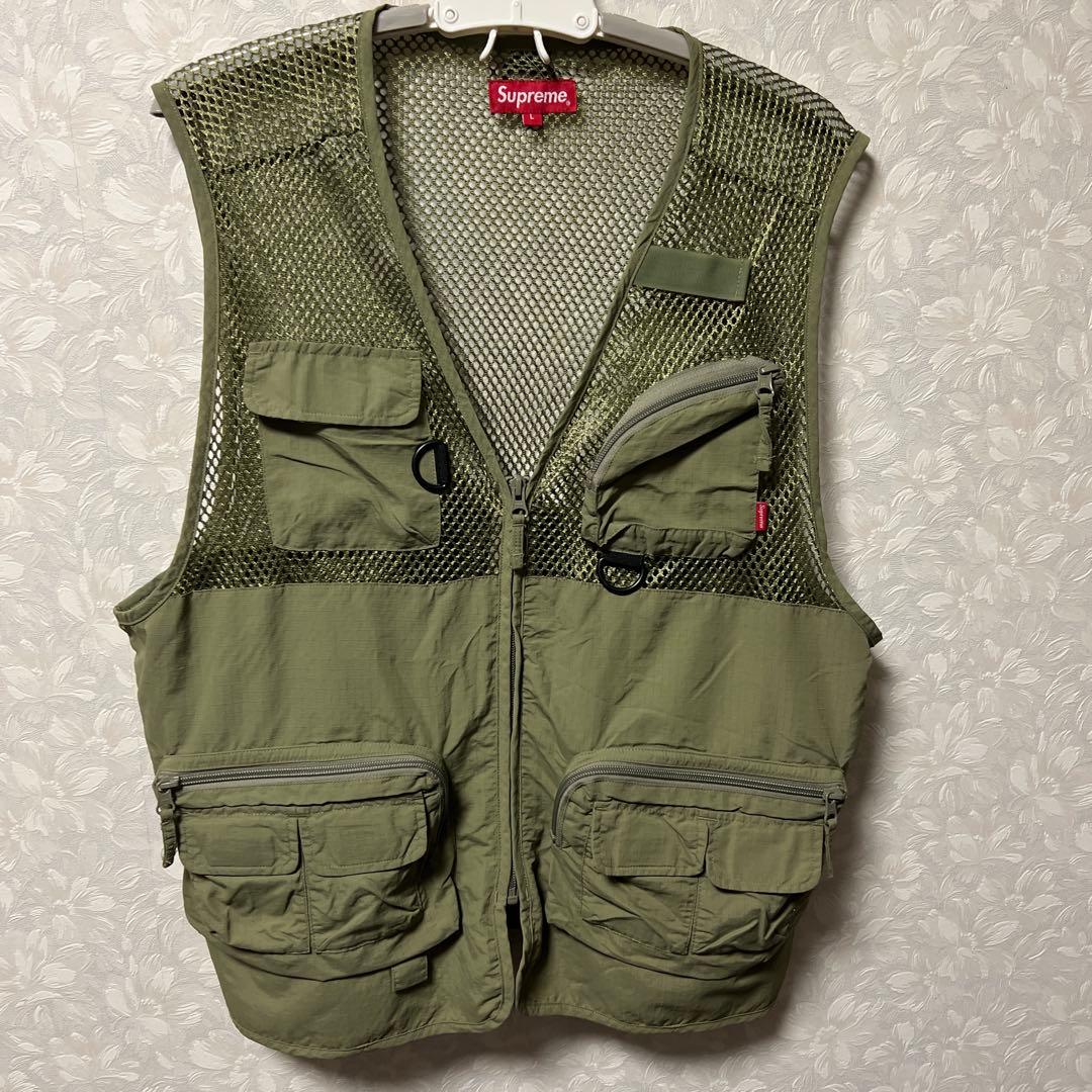 Supreme フィッシングベスト オリーブ
