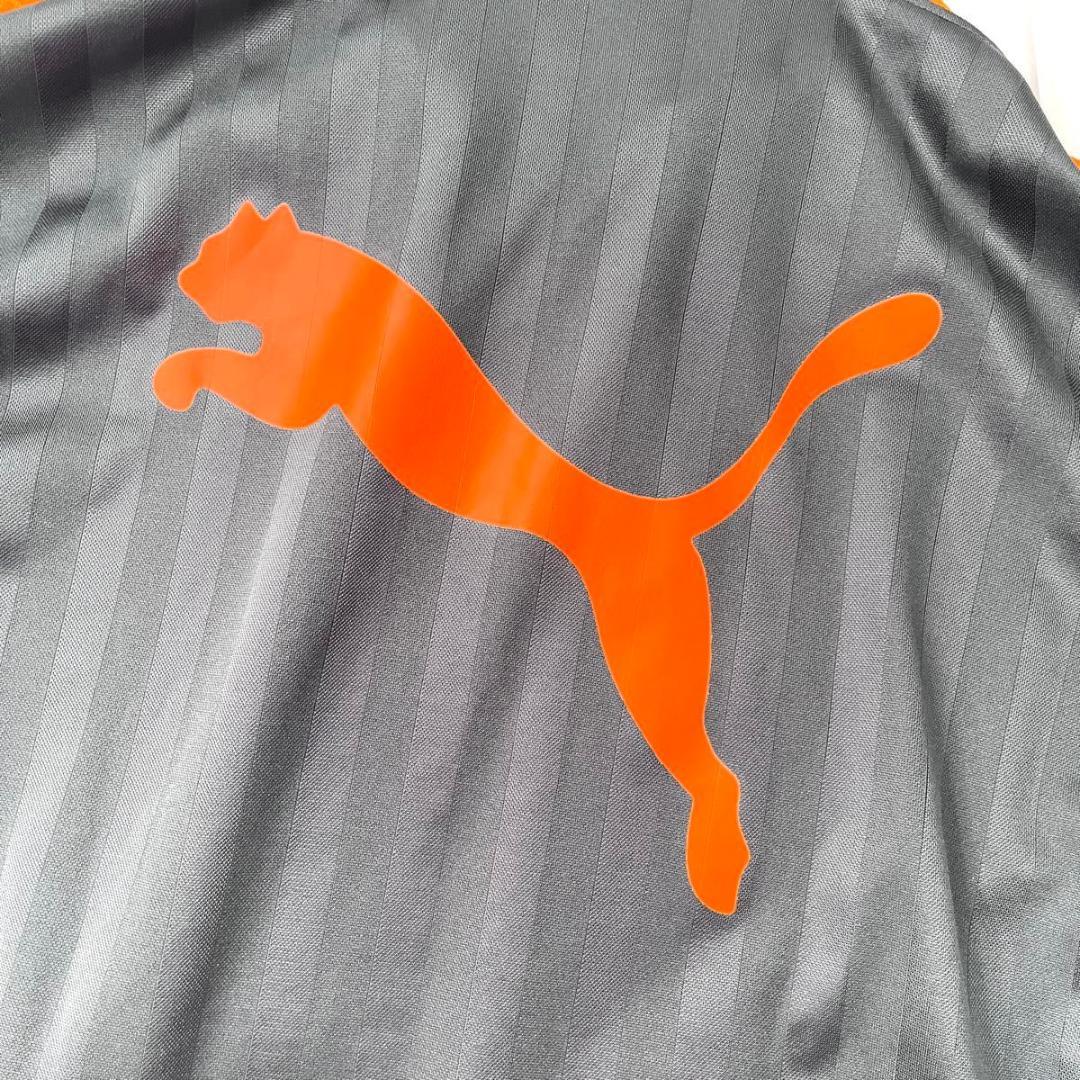 極美品 プーマ　ジャージ　セットアップ　ダークグレー　オレンジ　XL プージャー