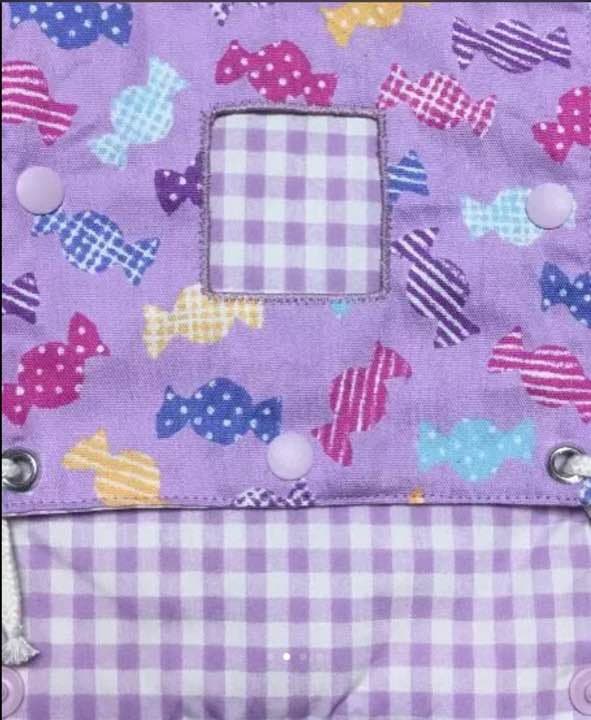 モモンガハウス(キャンディ柄・紫)春(夏)秋仕様  1900円
