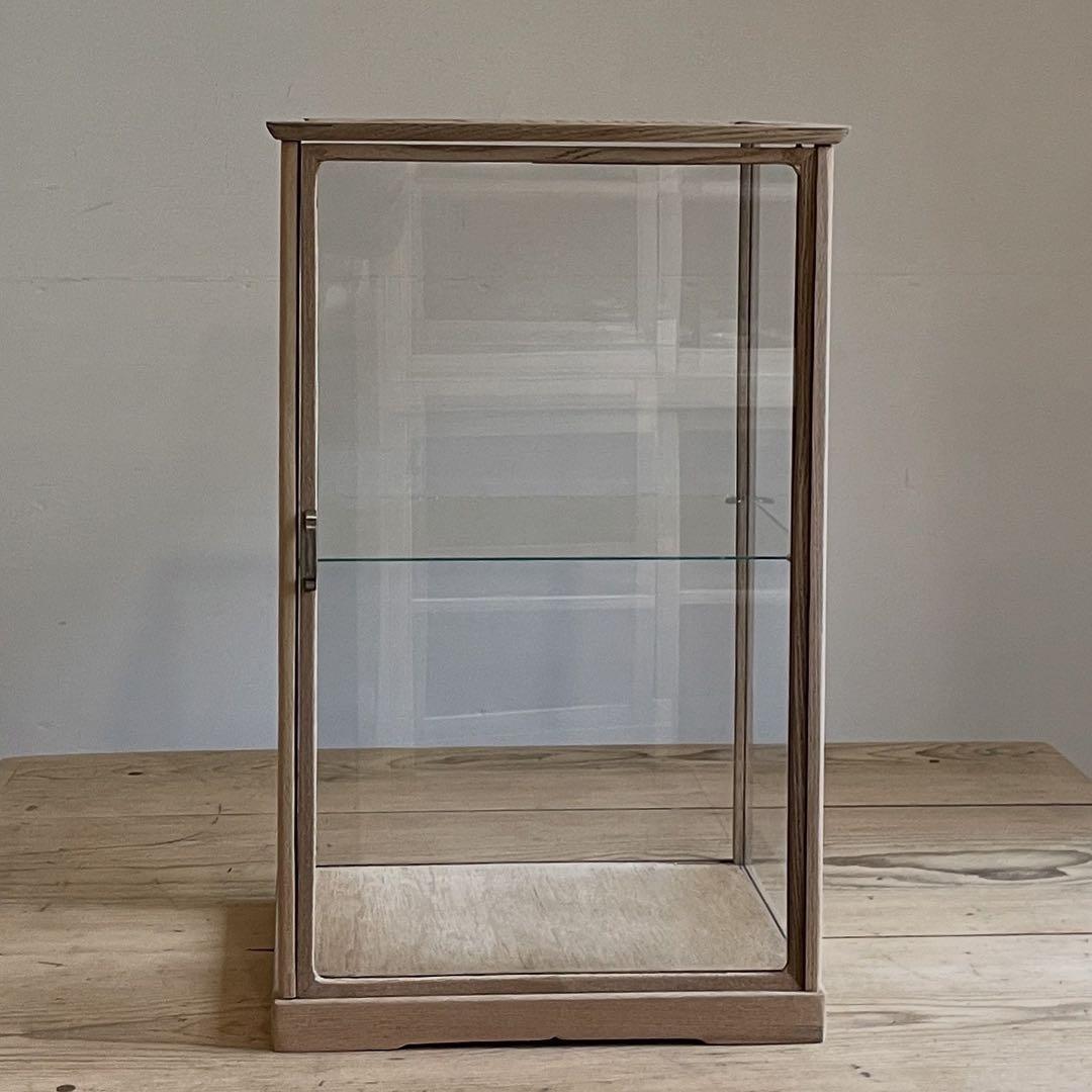 古い木枠ガラスケース　レトロ　飾り棚　古道具　アンティーク　店舗什器