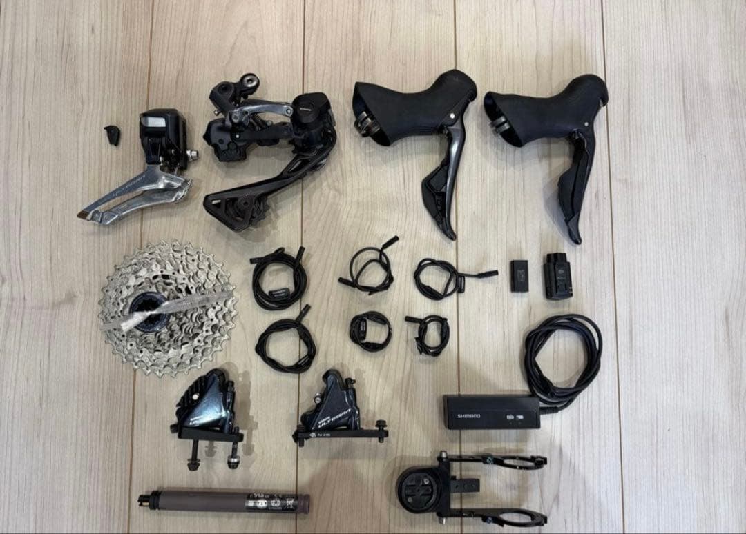シマノ アルテグラ R8050 Di2 セット＋プラススプロケット、チェーン