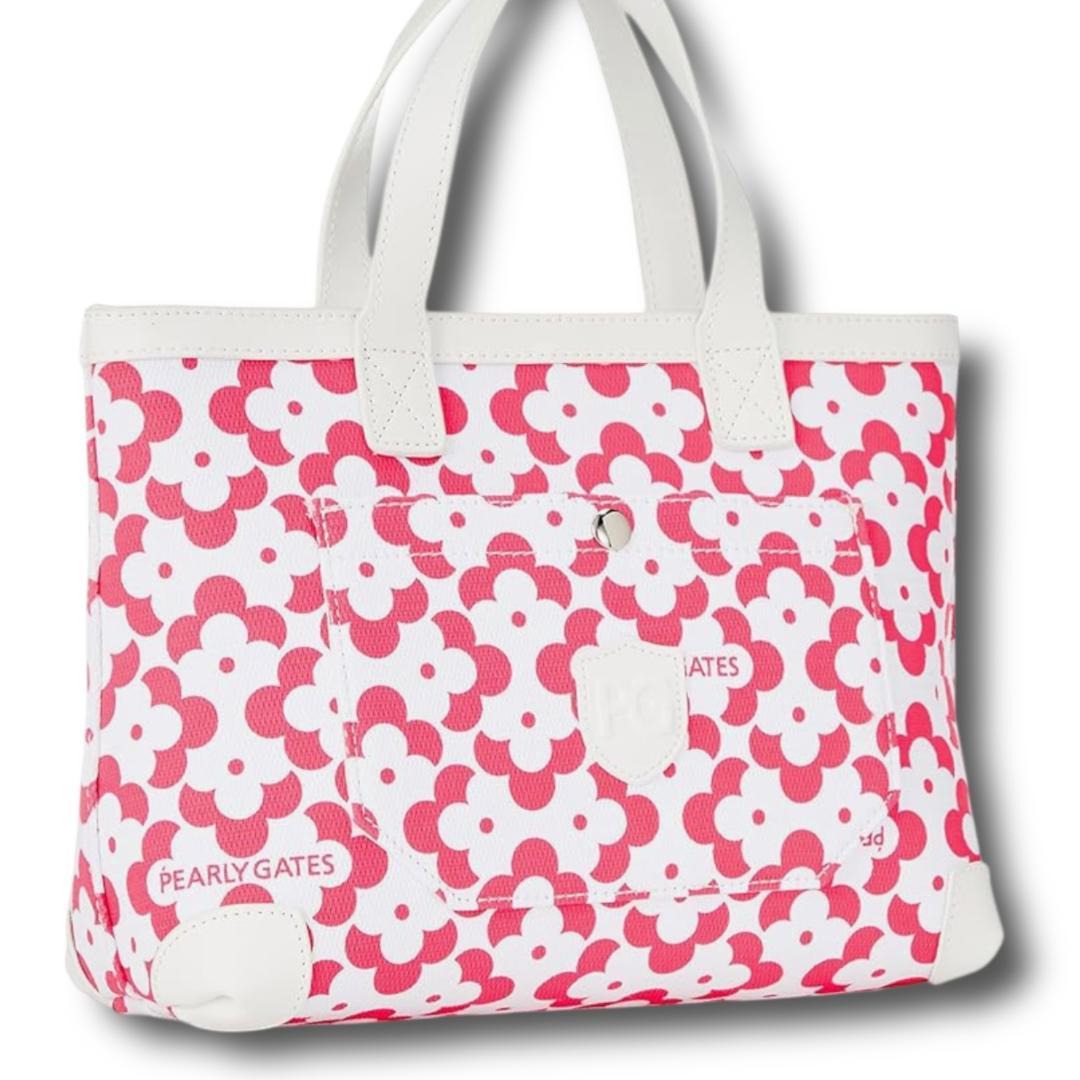 定価28600円 パーリーゲイツ ジオメトリックフラワー柄 カートバッグ